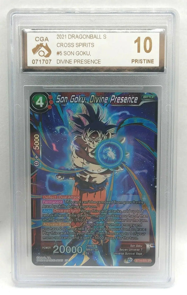 this is an extremely rare pikachu card BGS 10 BLACK LABEL Super Saiyan God Goku UM5-040 UR – DBHEROES_AU main image 1