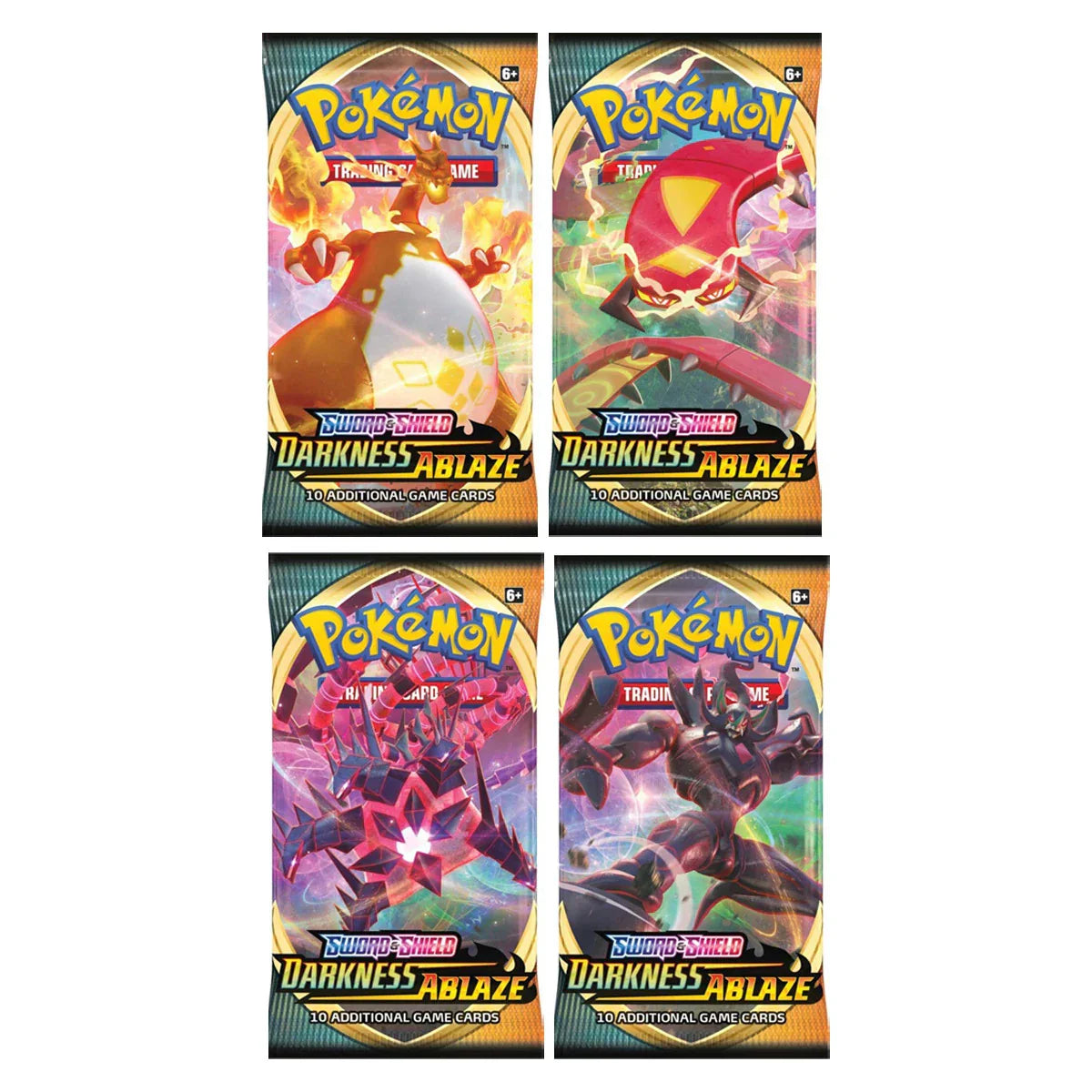 Pokemon - Darkness Ablaze Booster Pack Art Set - Toys & Hobbies:Collectable Card Games:CCG Sealed Packs
