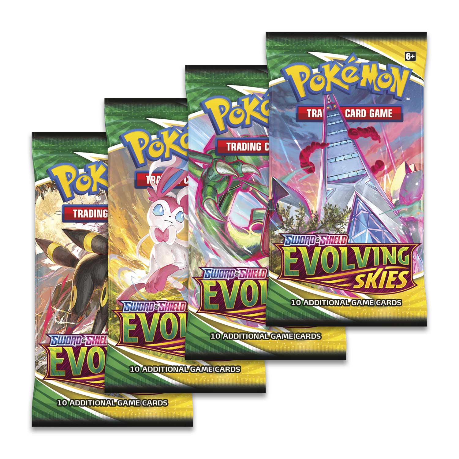 Pokemon - Evolving Skies Booster Pack Art Set - Toys & Hobbies:Collectable Card Games:CCG Sealed Packs